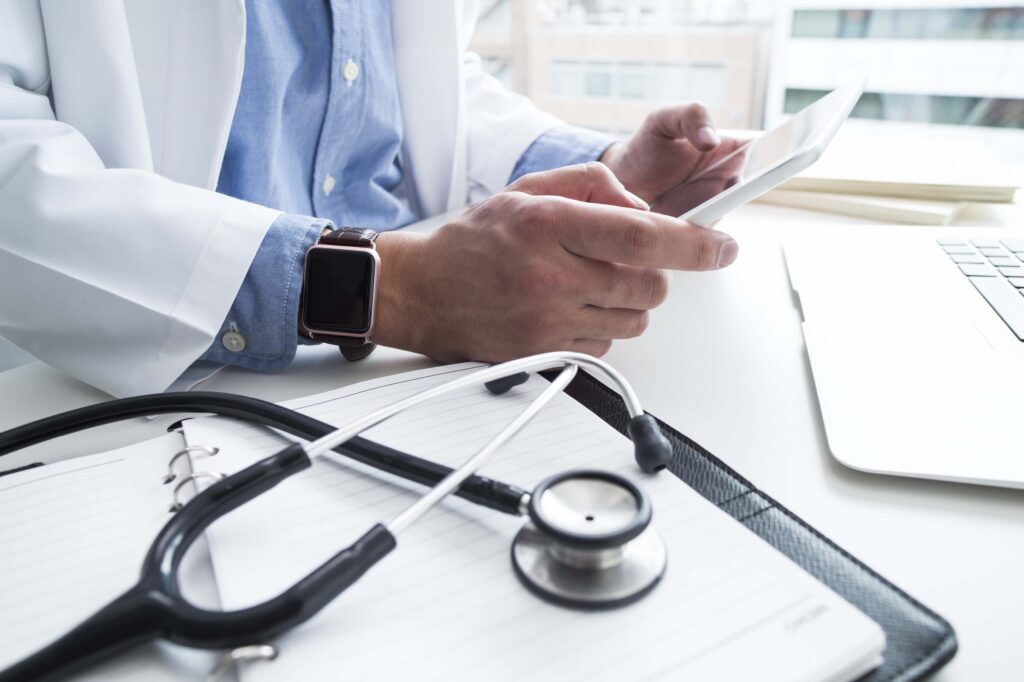 A doctor's desk feature a stethoscope | obesity medications in practice