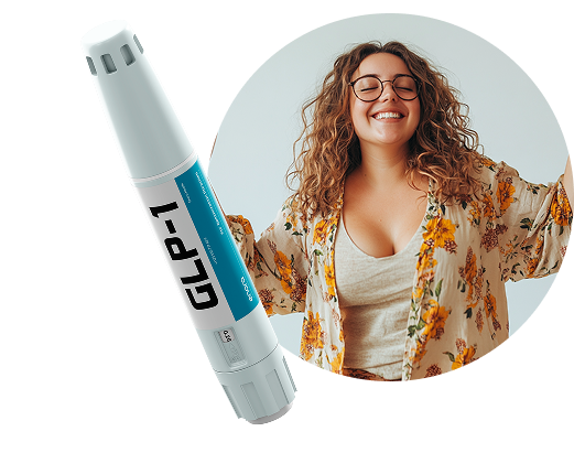 Woman using GLP-1 medication