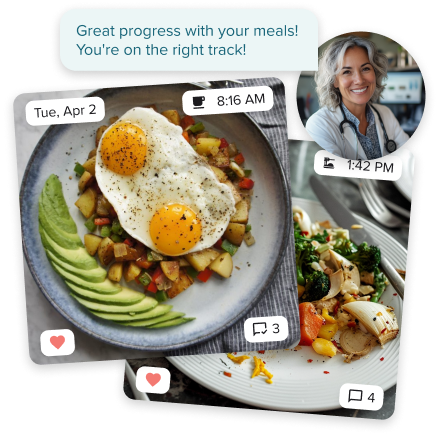 Food tracking and meal logging in the Enara app