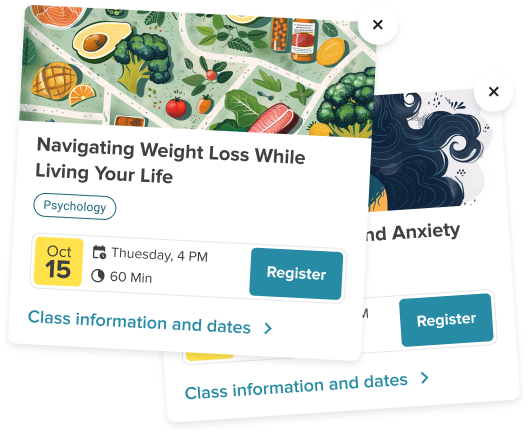 Enara group classes on nutrition and psychology
