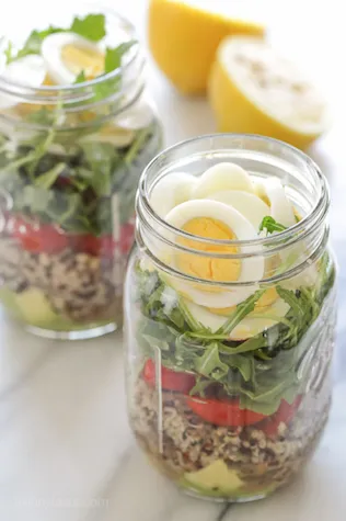 Recipe of the Week: Salad in a Jar – Egg, Lentils and Quinoa