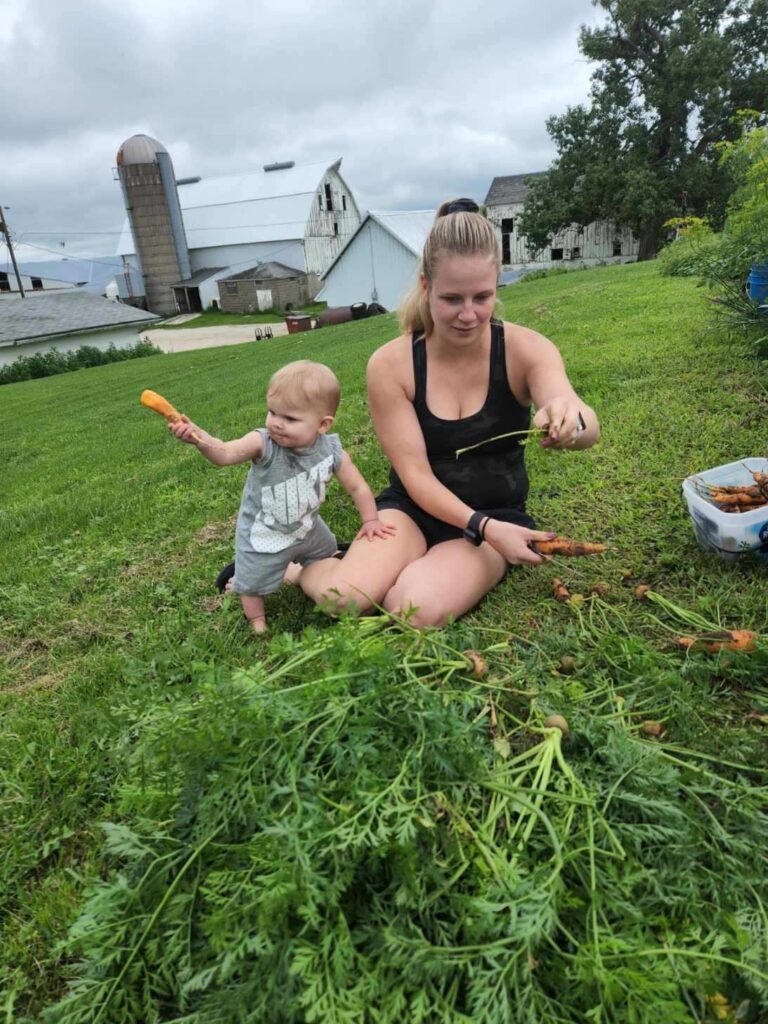 Natalie's Food Diary - Corn Day Festivities | picking carrots