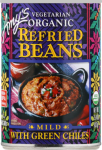 Amy's Refried Beans Mild With Green Chiles